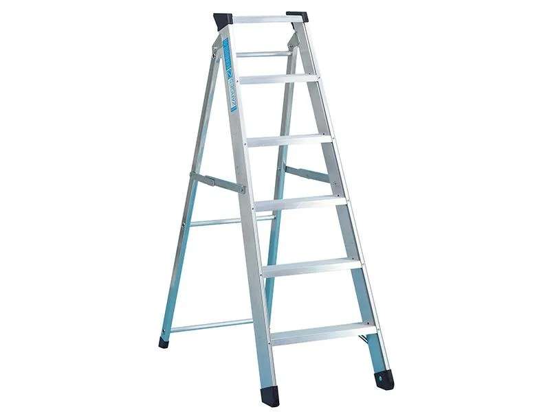 Zarges Industrial Swingback Steps Open 1.51M Closed 1.66M 7 Rungs